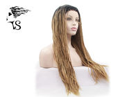 Blonde Box Braids Synthetic Braided Wigs with Dark Roots for African Americans