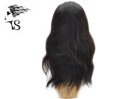 Customized Light Wavy 360 Lace Frontal Wig Natural Black 100% Mongolian Remy Hair